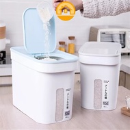 🍁READY STOCK🍁 10KG Rice Storage Multipurpose Rice Dispenser Storage Container Box With Rinsing Cup /Bekas Beras