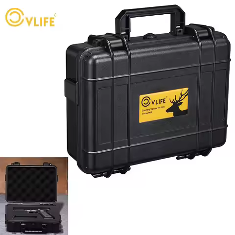 CVLIFE Gun Case TSA Approved Handgun Cases Hard Shell For Pistol with Customizable Foam Inser