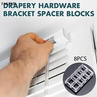 FAKEME Plastic Window Bracket Clear Acrylic Shade Spacer Blocks Support for Indoor Curtain Any Room 