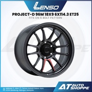 Lenso Project-D 96M - Matte Black 18x9 ET25 6x114.3 (1 Piece)
