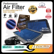 Works Engineering Drop In Air Filter Toyota Harrier XU60 '13-'21 Turbo Non-turbo Element Enjin Engin