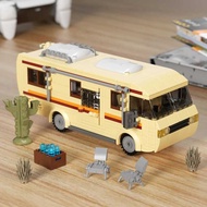 MOC Breaking Bad Cooking Lab RV Car Pman Edacational Building Blocks Set Walter White Vehicle Toy Fo