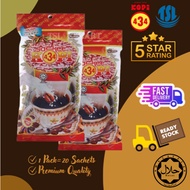 KOPI 434 20uncang (black coffee) kopi o kosong 麻坡 434 黑咖啡 传统咖啡 20小袋
