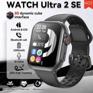 New Watch Ultra 2 SE Men 1000mAh Battery 3D dynamic HD AMOLED Display BT Call GPS IP68 Sport Smart b