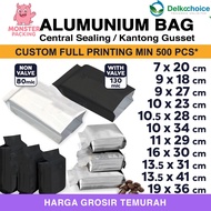 Central Sealing Aluminum Gusset Coffee Bag DELKOCHOICE Coffee Powder Packaging