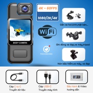 Máy Quay Phim Poket SK9Video 4K Khung Hình 60FPSChống rυng EIS Ống Kinh Camera Xoay Lật Góc Rộng Cam