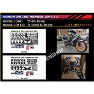 RS150 REPSOL GP (1) BODY STICKER (3D COMPUTER CUT BADAN STRIKE STRIPE STIKER