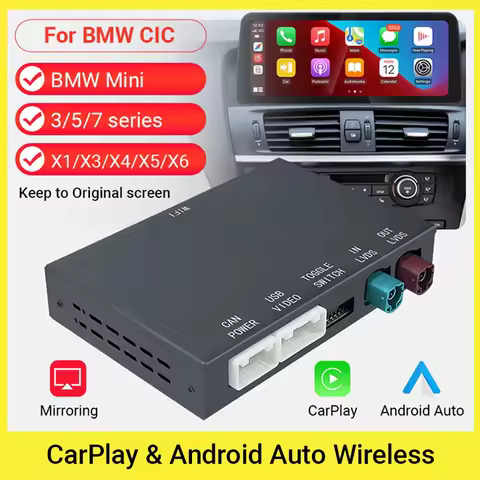 Wireless CarPlay Android For BMW CIC NBT System For BMW 1 2 3 4 5 6 7 Series X1 X3 X4 X5 X6 MINI F56
