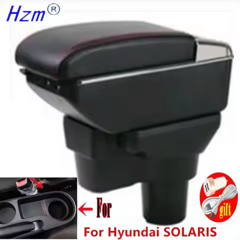 Car Armrest box For Hyundai SOLARIS Armrest For Hyundai Solaris 2 Accent Verna 2017 2018 2019 2020 S