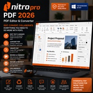 🚀SELF REDEEM 🚀 Nitro Pro PDF 2026 For Windows 64-Bit PDF Editor & Converter Software