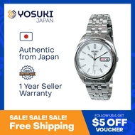SEIKO SNKP09K1 SNKP09K SEIKO5 Automatic Day Date White Silver Stainless  Wrist Watch For Men from YOSUKI JAPAN / SNKP09K (  SNKP09K  S SNKP SNKP0   )