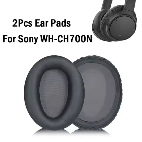 2Pcs Headphone Headset Earmuff Foam Sponge Ear Cushion Replacement Ear Pads For Sony WH CH700N WH-CH