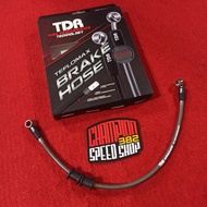 Brake Hose TEFLOMAX RacingTDR 45cm 45 cm 18 Inch 18 Inch Titanium Silver