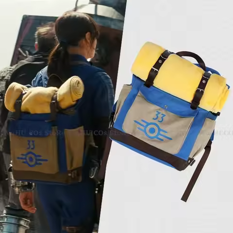 Fall Cos Out Lucy Cosplay Costume Vault 33 Female Male Survivor Lucy Backpack Bag With Blanket Women