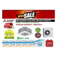 MITSUBISHI Ceiling Cassette 24000 BTU + FREE NTUC VOUCHER + FREE Delivery + FREE Consultation Servic