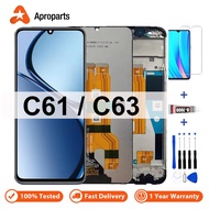 LCD For OPPO Realme C61 C63 C65S RMX3939 RMX3930 Display Touch Screen Digitizer Assembly With Frame