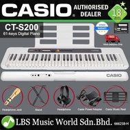 Casio CT-S200 61 Key Casiotone Electric Keyboard Full Package Music Piano White (CTS200 CT S200 CTS 