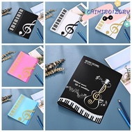 CHIHIRO1ZQRV Piano Paper Sheets Folder, 40 Pages PP Guitar Sheet Music Book Folder, Storage Organize