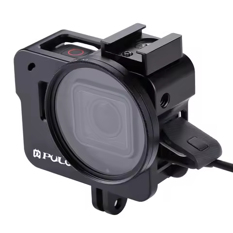 PULUZ Housing Shell For GoPro HERO 5 6 7 Black Aluminum Alloy Hard Protective Cage Frame Case For Go