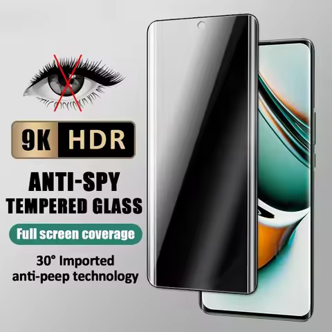 Full Cover Privacy Screen Protector For Realme 13 12 11 10 9 Pro Plus Anti-Spy Tempered Glass For Re