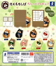 扭蛋 日式屏風 偷望 搞笑 肥嘟嘟 忠犬 麻糬 柴犬 黃色 SK JAPAN 擺設