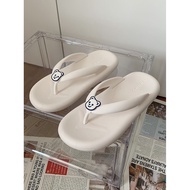 selipar selipar wanita Thin Strip Women Summer ins Trendy Cartoon Beach Shoes