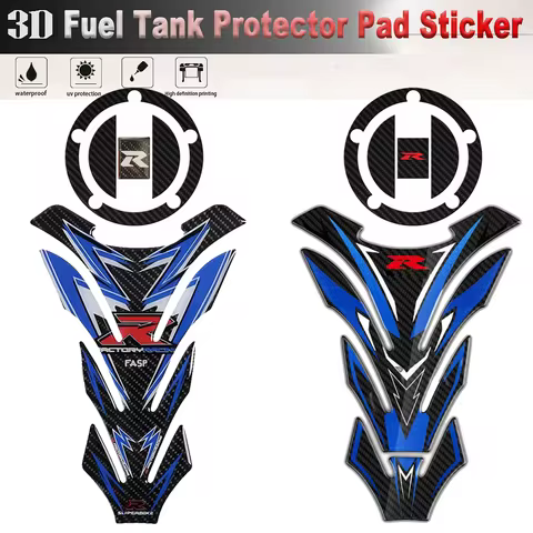 For Suzuki GSXR Tank Pad Cover Stickers Motorcycle Accessories Protector Decals GSR 1000 750 600 400