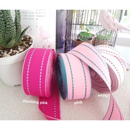 3.8 CM PG-812 STRIPED RIBBON (SOLD PER YARD)