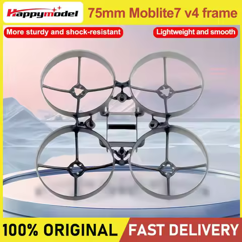 Happymodel 75mm Moblite7 v4 frame for Mobula7/Mobula7HD 1S ,more durable ,low position FC mounted ,n