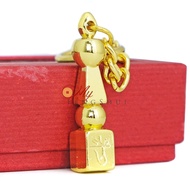 Feng Shui Five 5 Element Pagoda Keychain 5 Yellow
