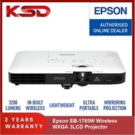 Epson EB-1785W WXGA 3LCD 3200 lumens Wireless Ultra Portable Projector with Gesture Presenter (with 