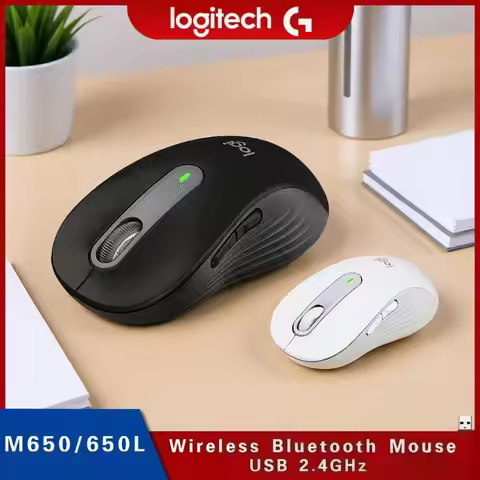 Logitech M650/M650L Wireless Bluetooth Mouse-Quiet Click Bluetooth Connection for PC/Laptop/Mac Plug