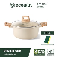 Ecowin Cloud Series Non-Stick Soup Pot (20/24/28cm) Periuk Sup Berkapasiti Besar Tidak Melekat