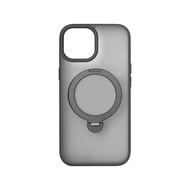 CURIO Matte Ring Case - Magnetic Phone Case with Stand Holder (ShockProof / 360° Rotatable / Smooth)