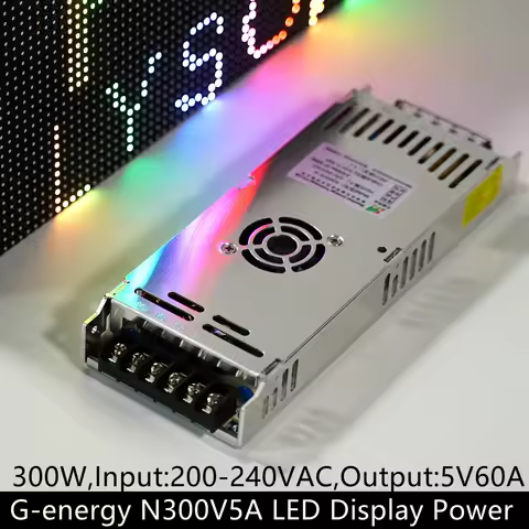 N300V5-A G-energy 5V 60A 300Watt LED Display Power Supply with Cooling Fan Hot Selling