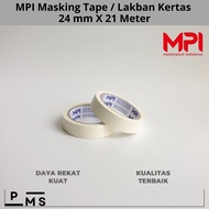 Masking Tape 24mm x 21 meters MPI - Paper Tape 24mm x 21 meters MPI