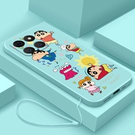 Honor 200 Smart Honor X8c X5B Plus X7A Happy Crayon Shin-chan Matte Soft Case Fun Flexible Cover Cla
