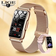 LIGE Smart Watch Women Full Touch Screen Bluetooth Call IP67 Waterproof Ladies Watches Sports Fitness Tracker Smartwatch