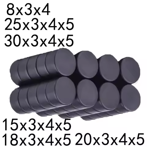 10x3 10x4 10x5 15X3 15X4 15X5mm Black Small Round Magnet Fridge Ferrite Magnet Round Speaker Magnet