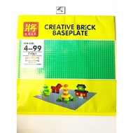 HIJAU LARGEST GREEN BRICK BASEPLATE LARGE SIZE 40 X 40 CM 48X48 DOTS CREATIVE BASE HIGH SIZEBIG