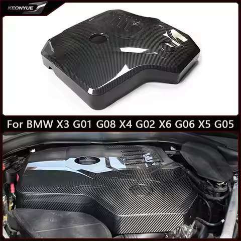 For BMW X3 G01 G08 X4 G02 X6 G06 X5 G05 Carbon fiber engine hood B48 2.0T 4-cylinder engine hood cov