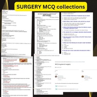 Surgery MCQ COLLECTIONS (Google drive link)