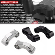For R1250GS Adventure R1200GS LC ADV F900R F900XR F750GS F800GS F850GS HP2 Motorcycle Adjustable Mirrors Riser Extension Bracket