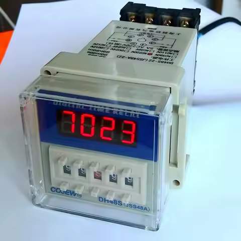 DH48S2Z DH48S-2Z LED Display Timer Counter 8-Pin DPDT 0.1S-99H AC220V 2 Groups Contacts Repeat Cycle