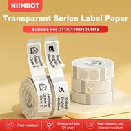 NIIMBOT D11 D110 D101 Transparent Label Sticker Paper Waterproof Round Classification Mug Bottle Tag