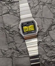 HUBSTORE CASIO 卡西歐 Casioak F91 F91WM F-91 F-91WM F-91WM-7 F-91WM-7A 銀黑黃色 防水 有現貨