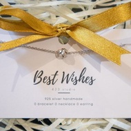 STARRY NIGHT 925 SILVER 意大利星塵銀珠頸鏈 - 銀 - 頸鏈