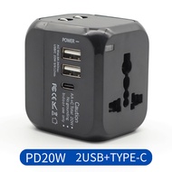 PD 20W Travel Adapter Fast Charging USB Type-C Charger EU US UK AU Plug Converter Socket Internation