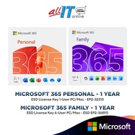Microsoft Office 365 Personal / Family (ESD) - 1 Year License