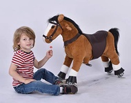 UFREE Horse Action Pony, Walking Horse Toy, Rocking Horse with Wheels Giddy up RideUFREE Horse Actio